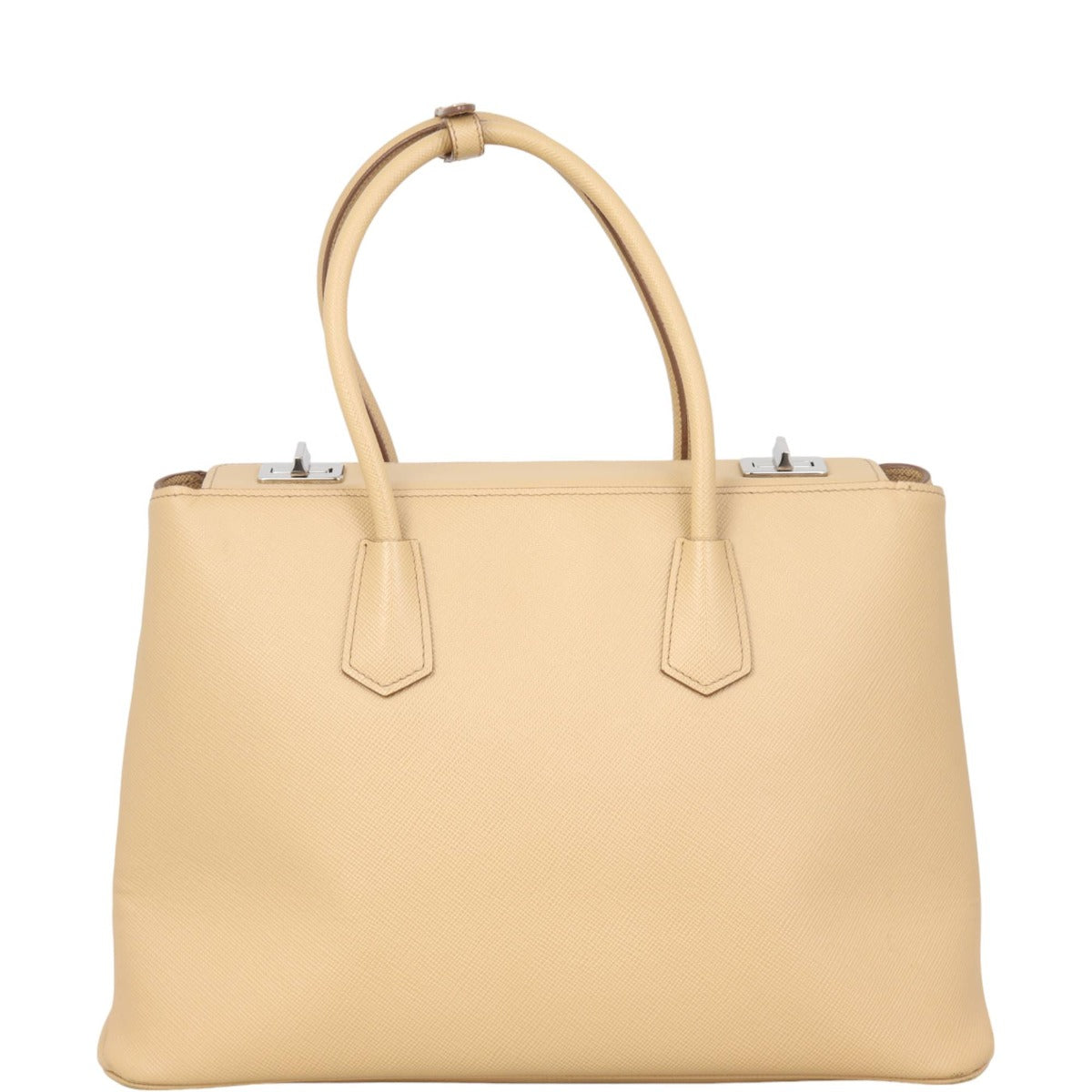 Prada Saffiano Cuir Twist Lock Tote
