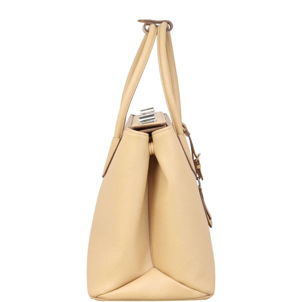 Prada Saffiano Cuir Twist Lock Tote