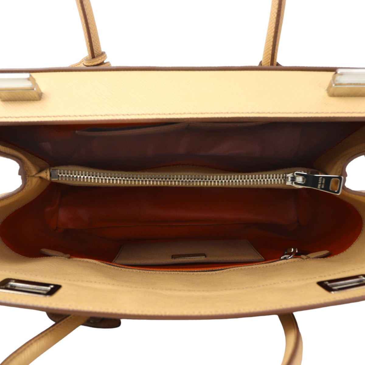 Prada Saffiano Cuir Twist Lock Tote