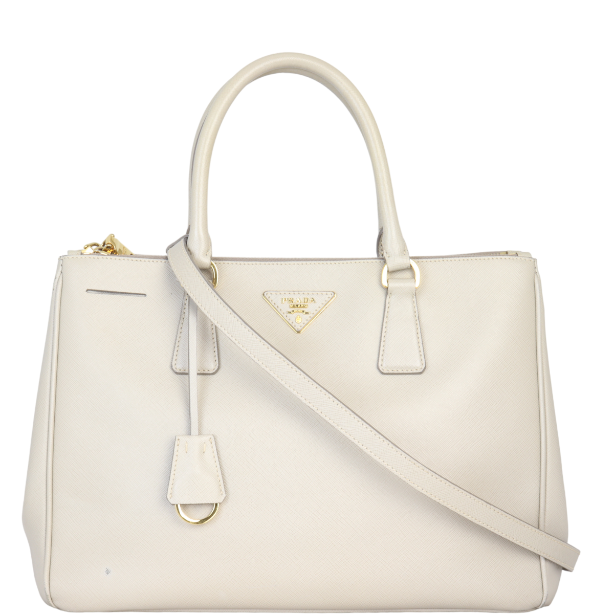 Prada Saffiano Lux Galleria Double Zip Tote Medium