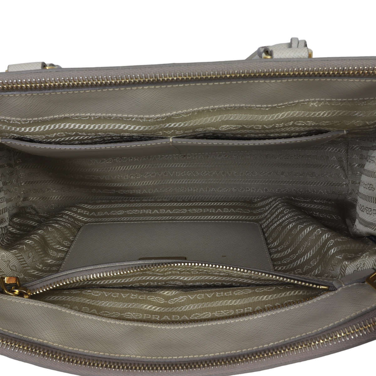 Prada Saffiano Lux Galleria Double Zip Tote Medium