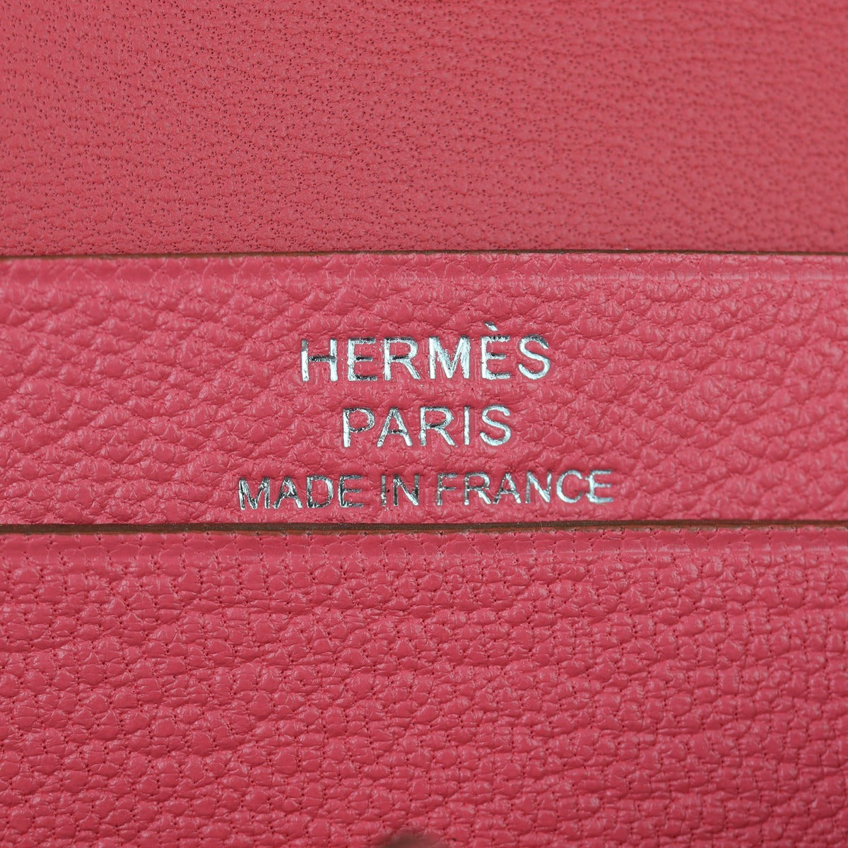 Hermes Bearn Card Holder (pink) Interior Stamp