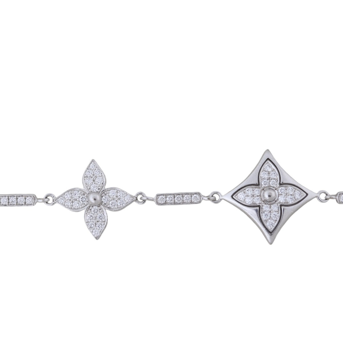 Louis Vuitton Colour Blossom Diamond 18k White Gold Bracelet