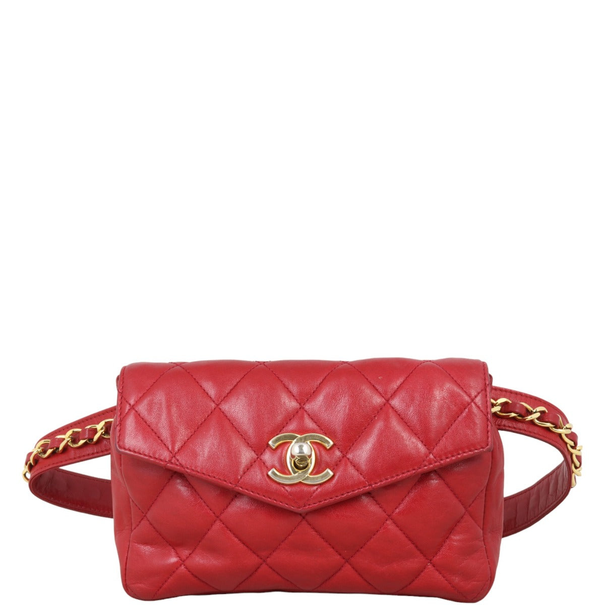 Chanel Vintage Quilted CC Belt Bag