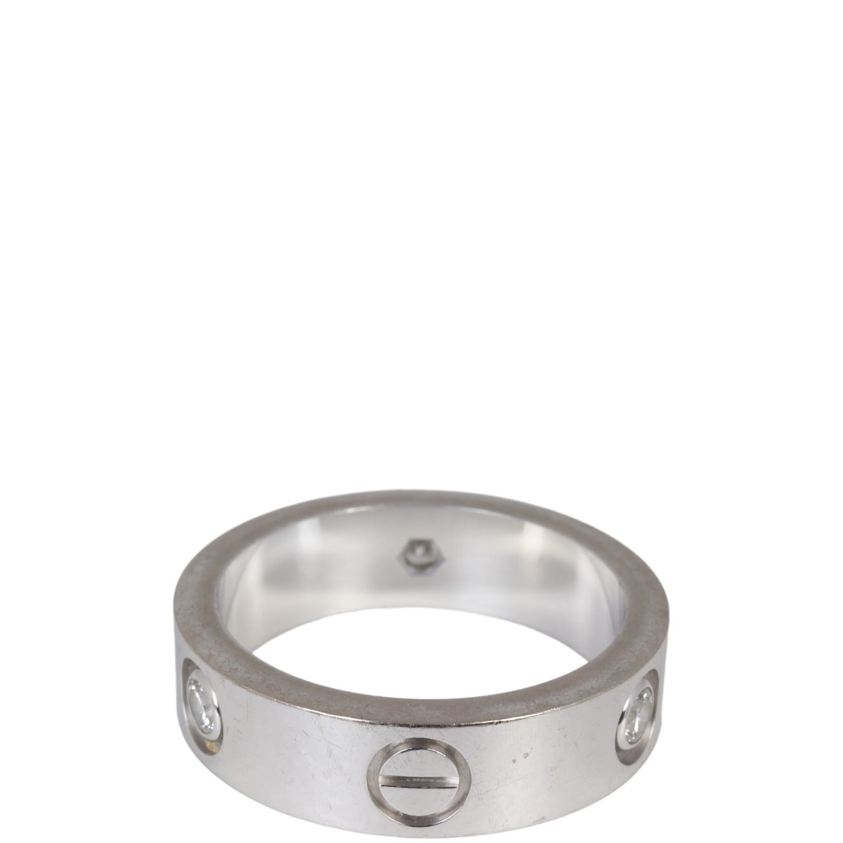 Cartier Love Ring 18K White Gold 3 Diamonds