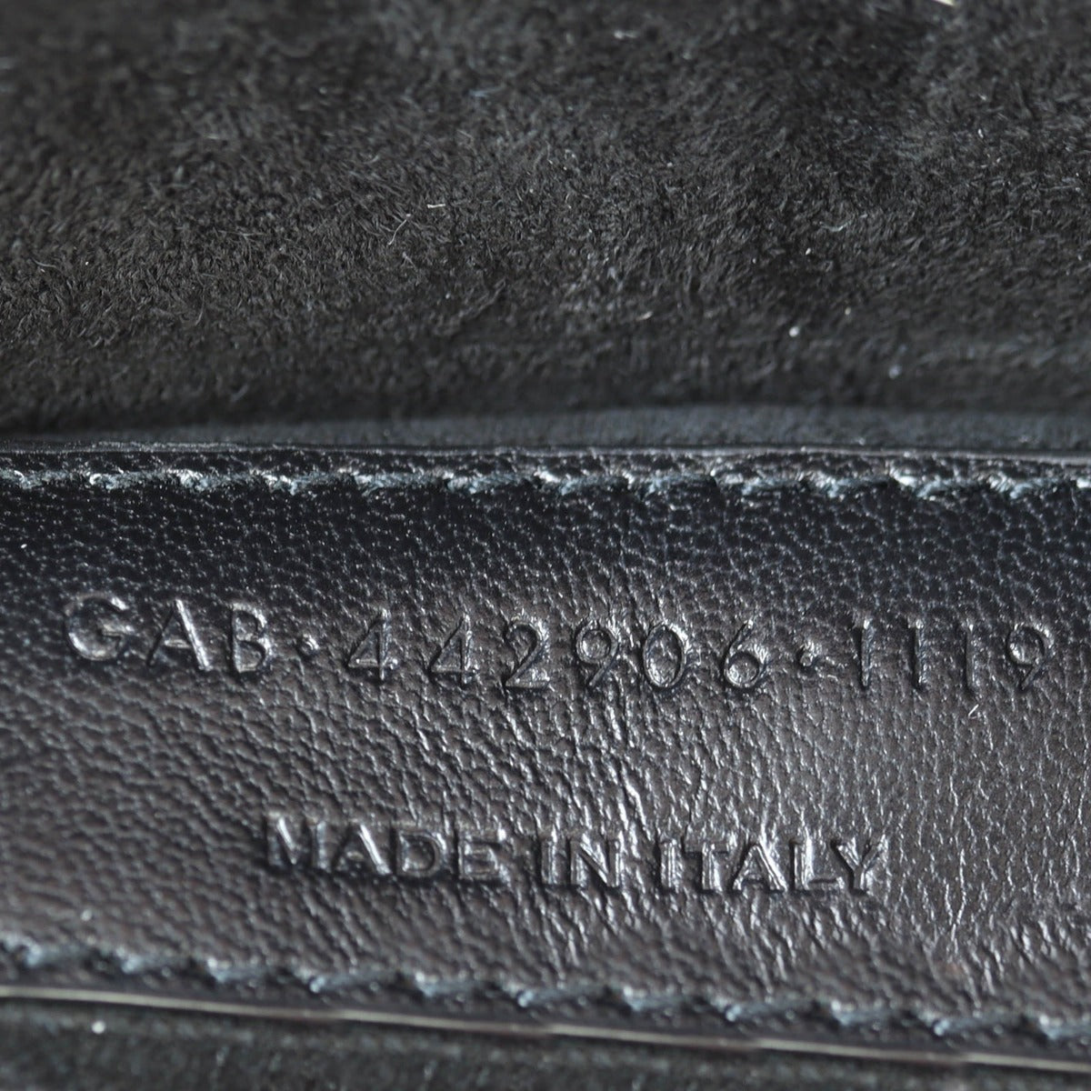 Saint Laurent Sunset Medium Croc-Embossed Date Code