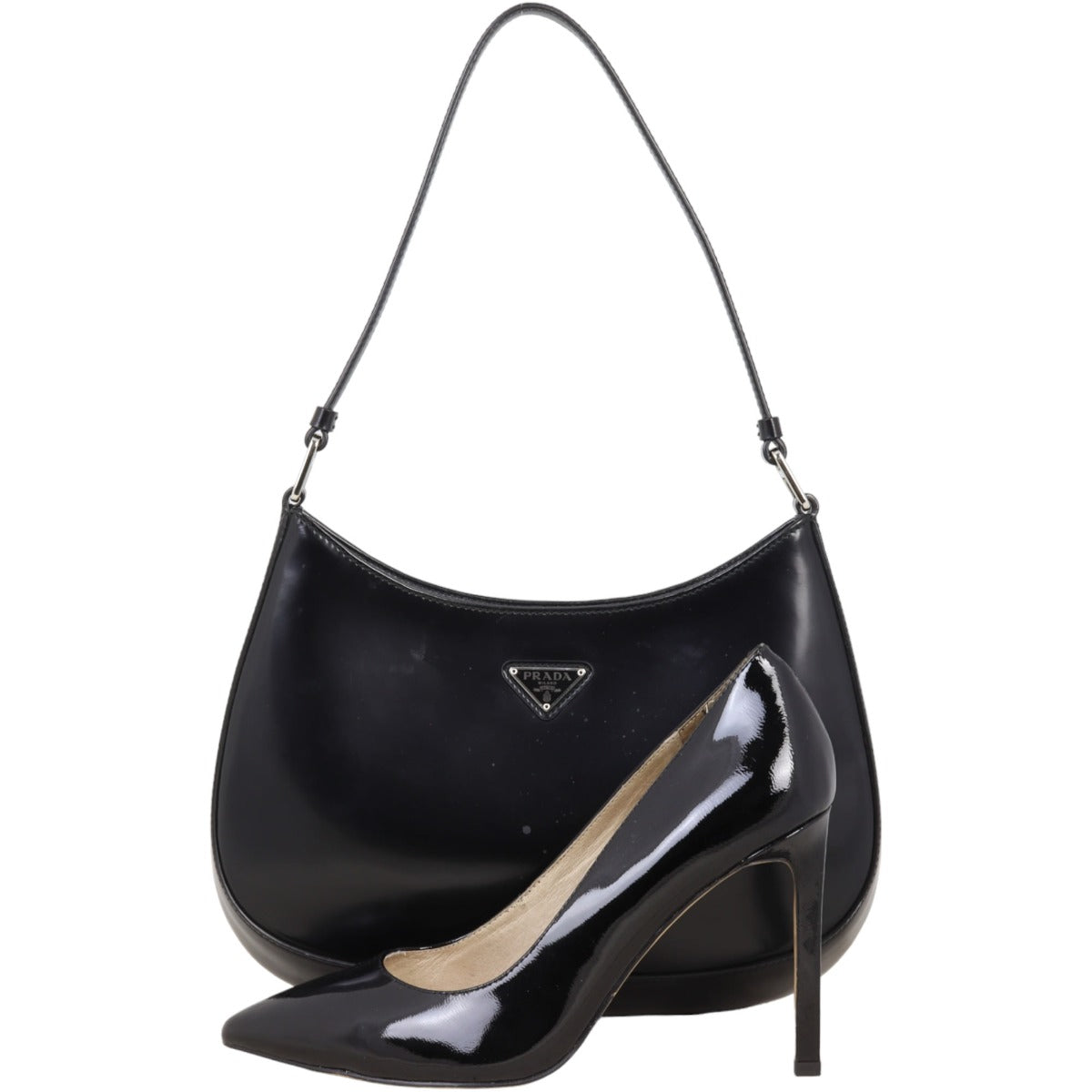 Prada Cleo Shoulder Bag Brushed Leather
