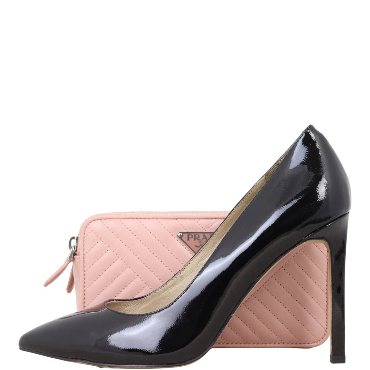 Prada Diagramme Nappa Mini Chain Shoulder Bag