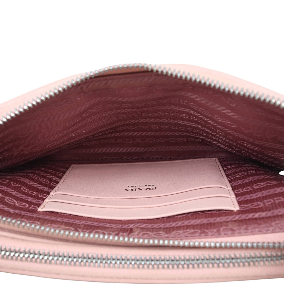 Prada Diagramme Nappa Mini Chain Shoulder Bag