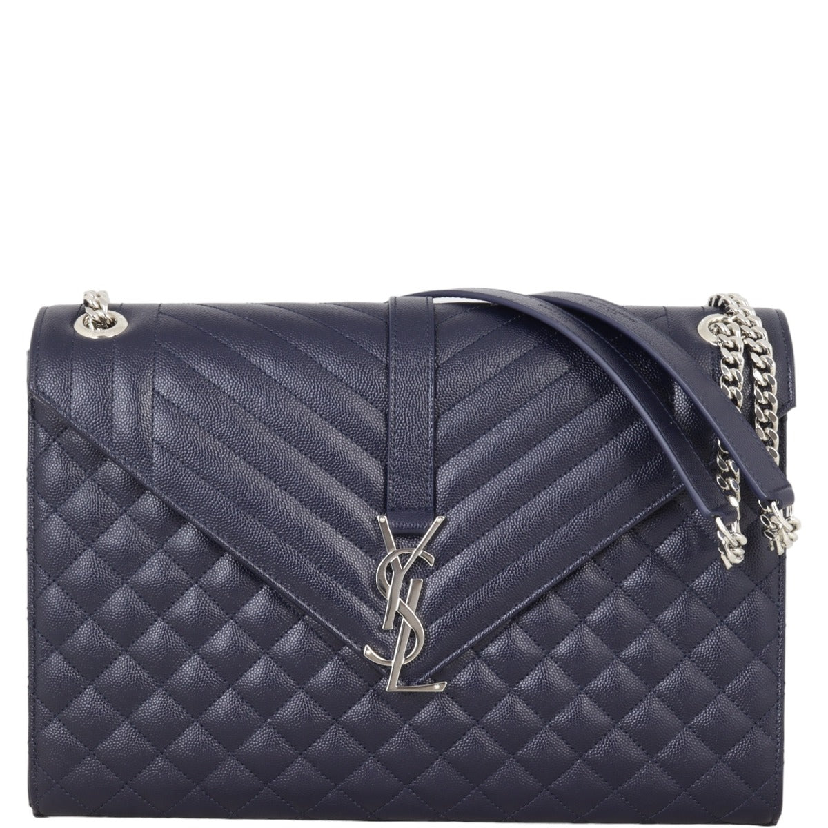 Saint Laurent Monogram Mix Matelasse Envelope Chain Bag Large