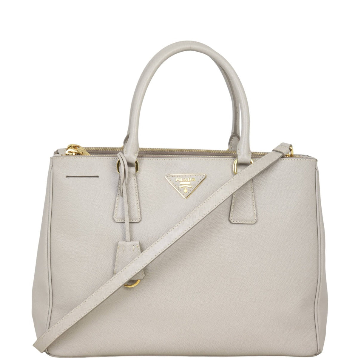 Prada Saffiano Lux Galleria Double Zip Tote Medium
