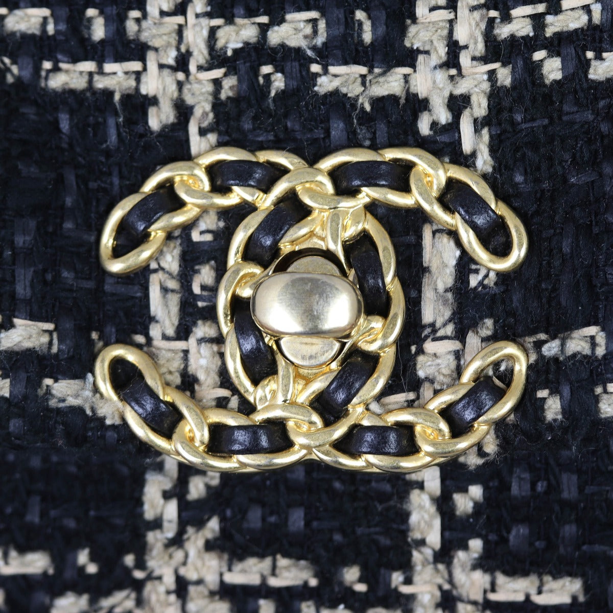 Chanel 19 Tweed Flap Bag Medium Hardware