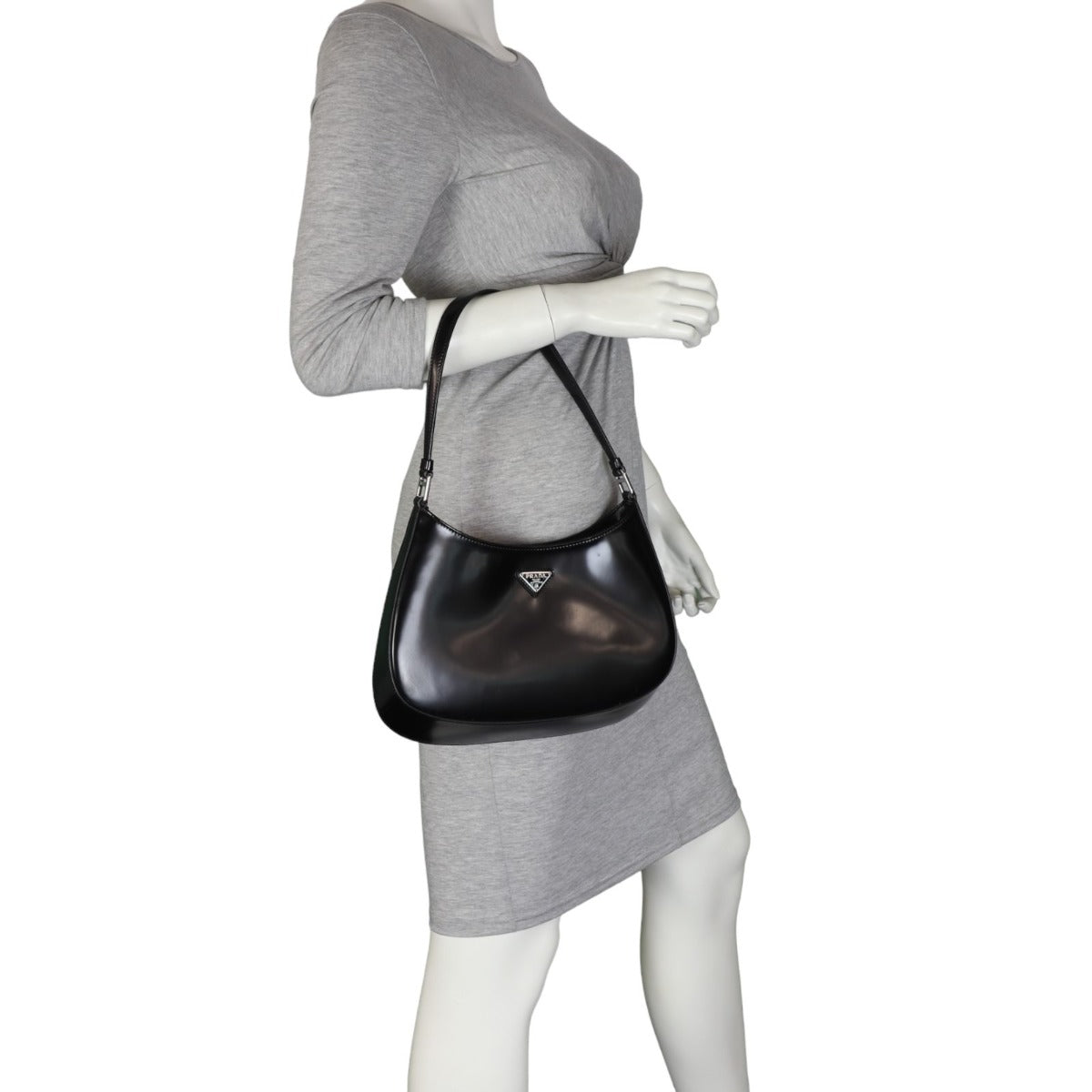 Prada Cleo Shoulder Bag Brushed Leather