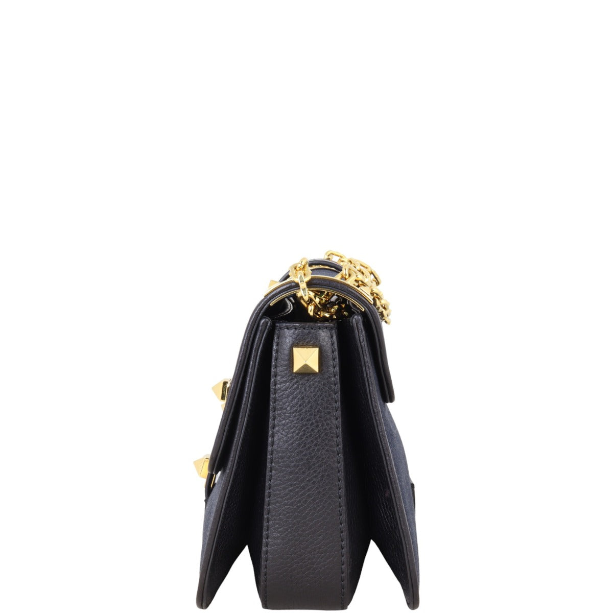 Valentino B-Rockstud Denim Shoulder Bag