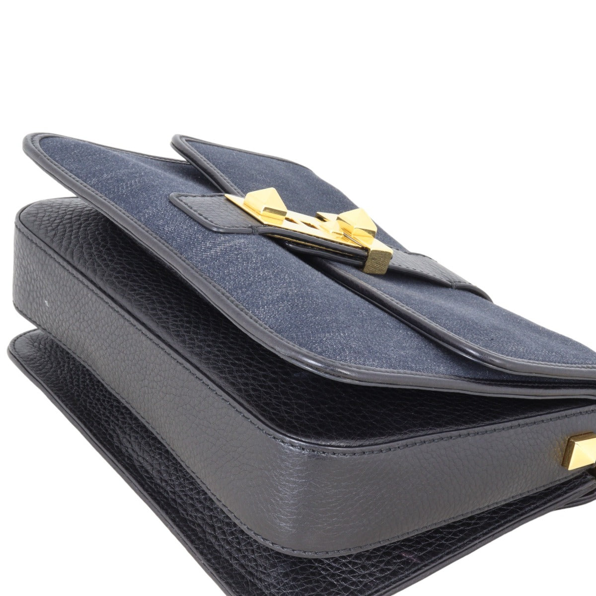 Valentino B-Rockstud Denim Shoulder Bag