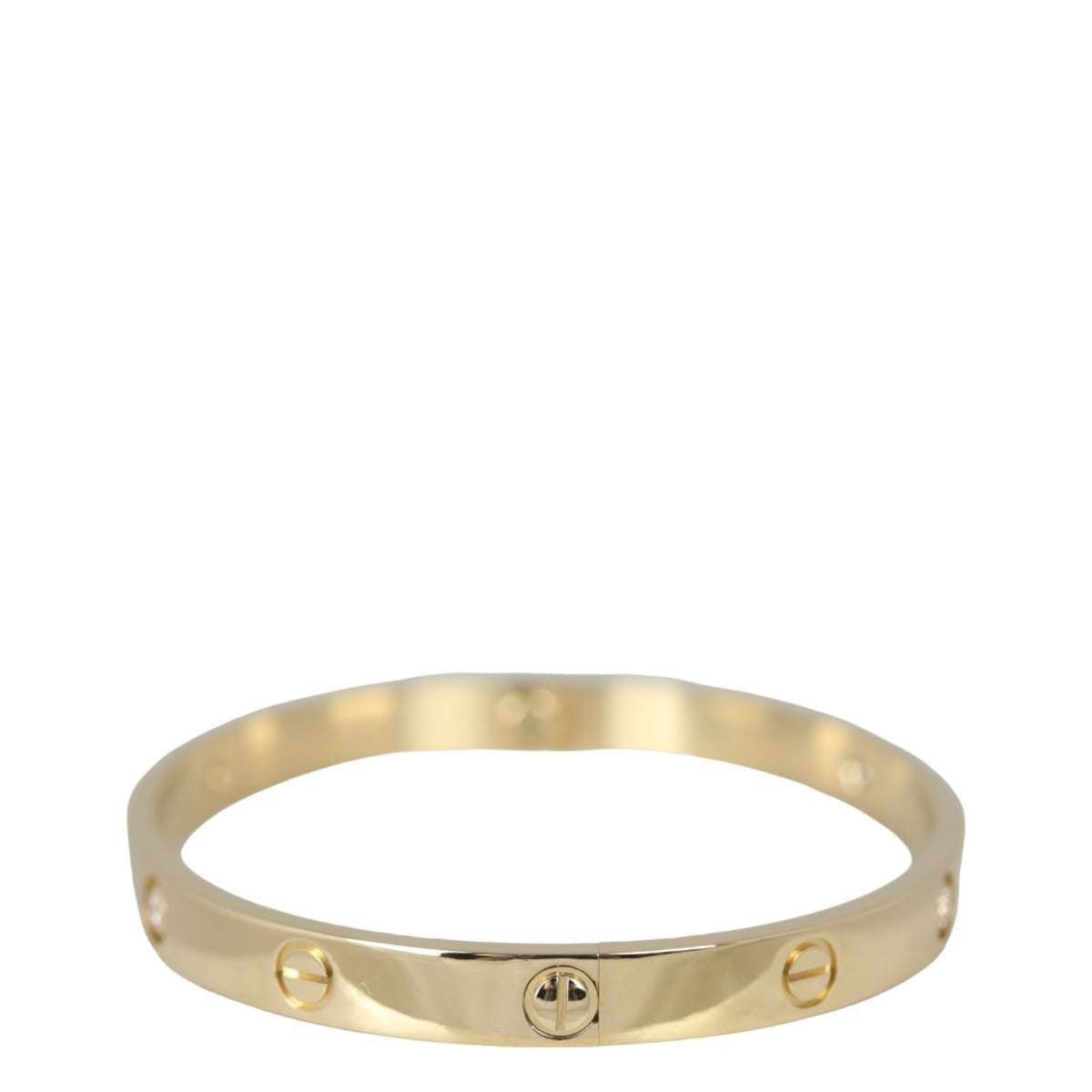 Cartier Love 18k Yellow Gold 4 Diamond Bracelet