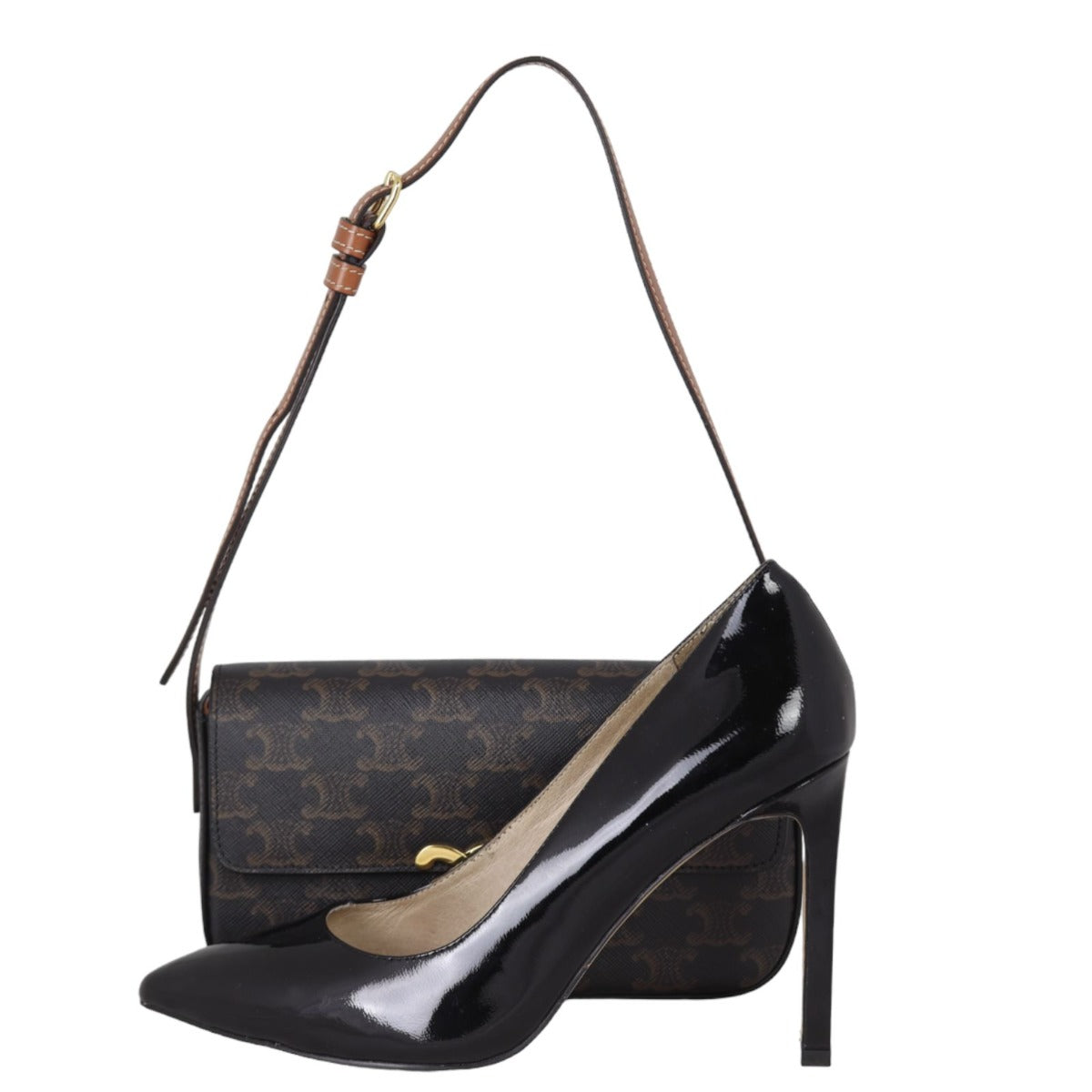 Celine Triomphe Canvas Shoulder Bag