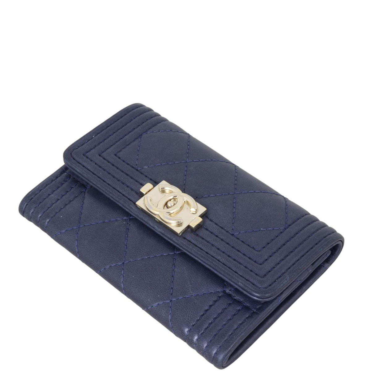 Chanel Boy Flap Card Holder