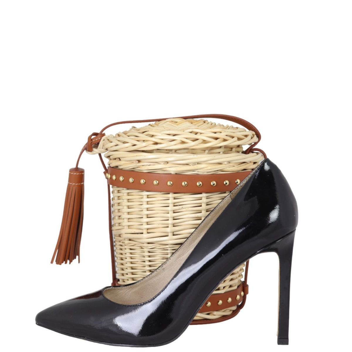 Celine Panier Wicker Bucket Bag