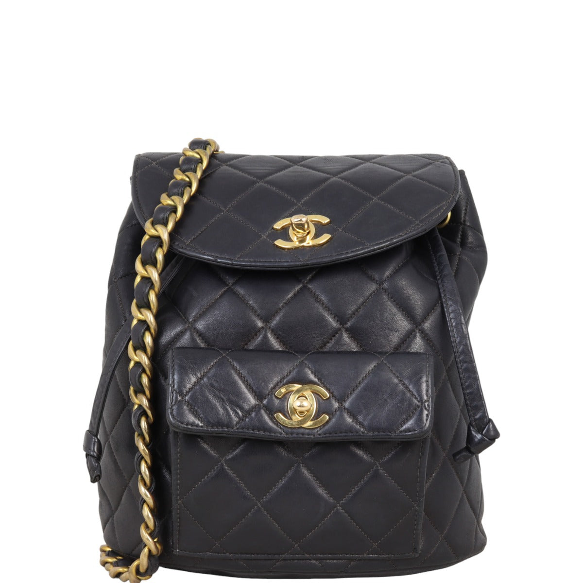 Chanel Duma Quilted Backpack Vintage | Black