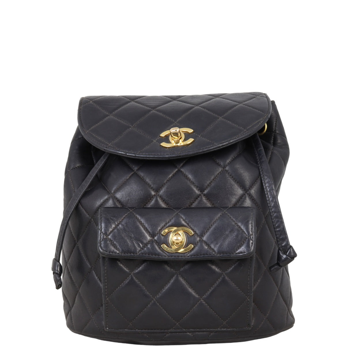 Chanel Duma Quilted Backpack Vintage | Black