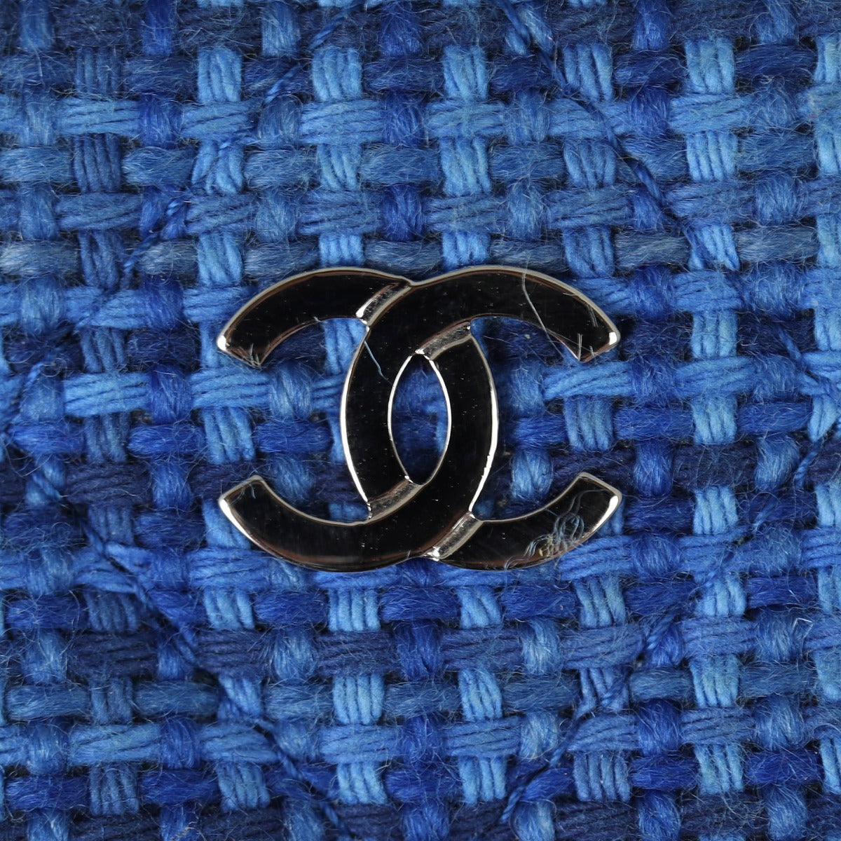 Chanel CC Tweed Mini Round Clutch with Chain