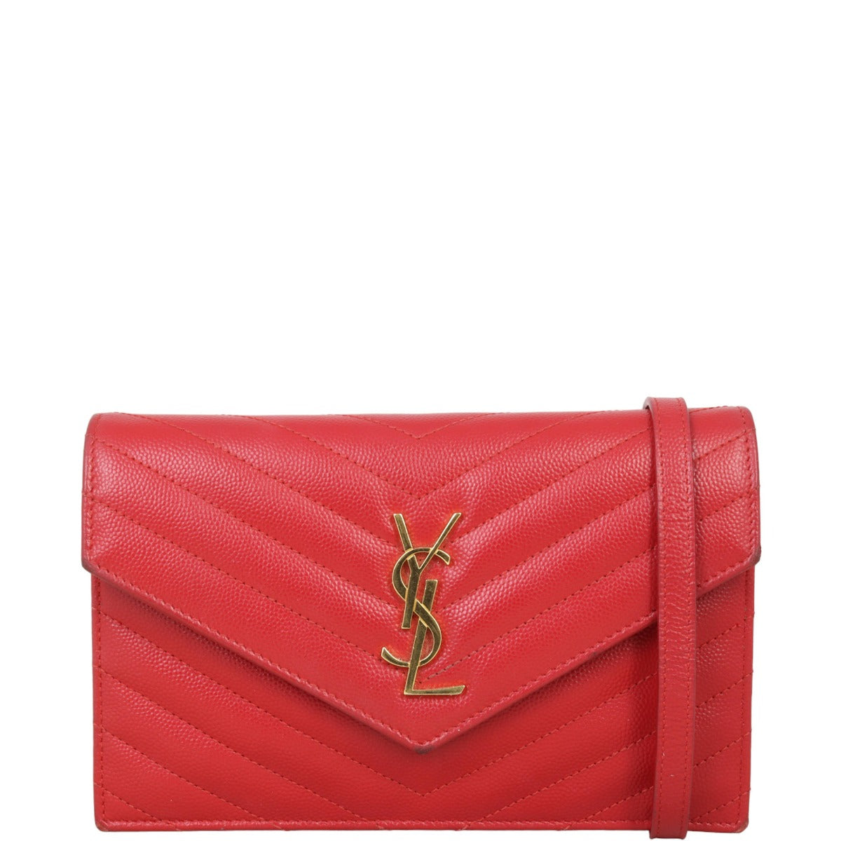 Saint Laurent Cassandre Envelope Chain Wallet