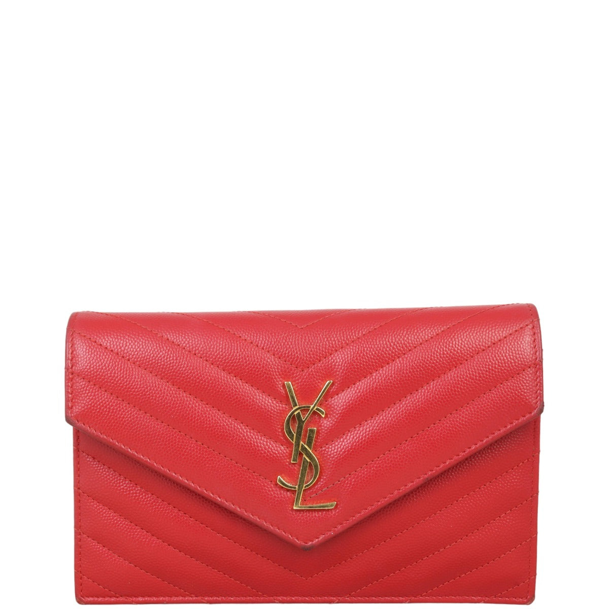 Saint Laurent Cassandre Envelope Chain Wallet