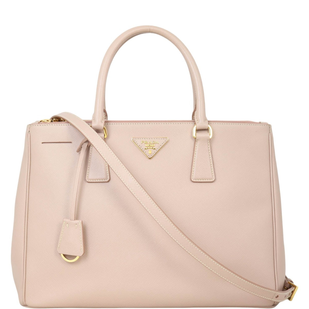 Prada Saffiano Lux Galleria Double Zip Tote Medium