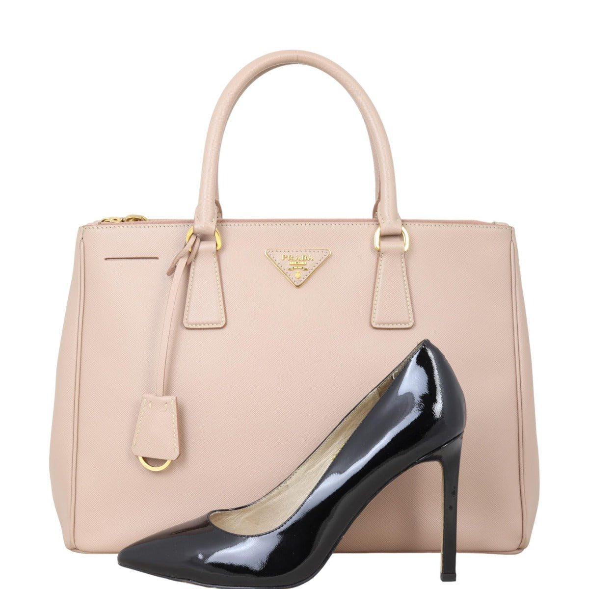 Prada Saffiano Lux Galleria Double Zip Tote Medium