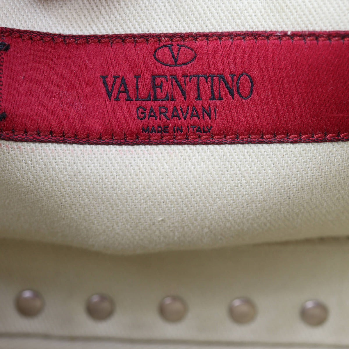 Valentino Rockstud Camera Bag Interior Stamp