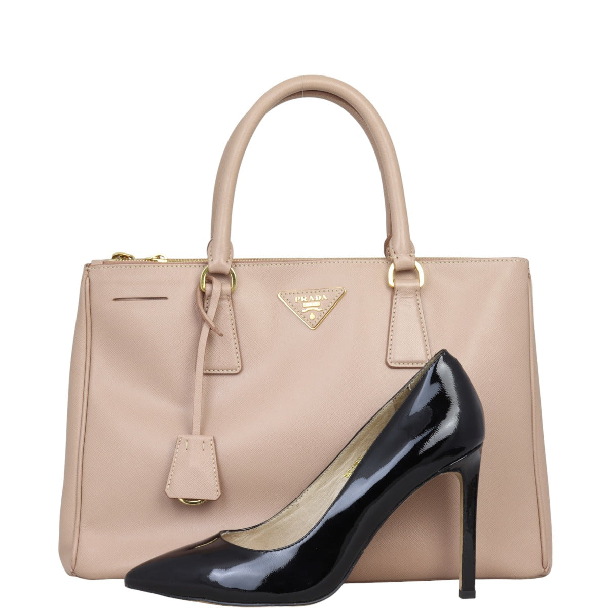 Prada Saffiano Lux Galleria Double Zip Tote Medium