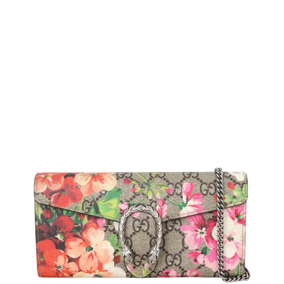 Gucci Dionysus GG Blooms East West Chain Wallet