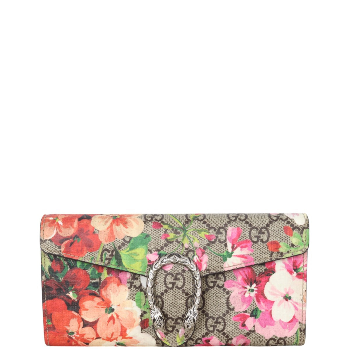 Gucci Dionysus GG Blooms East West Chain Wallet