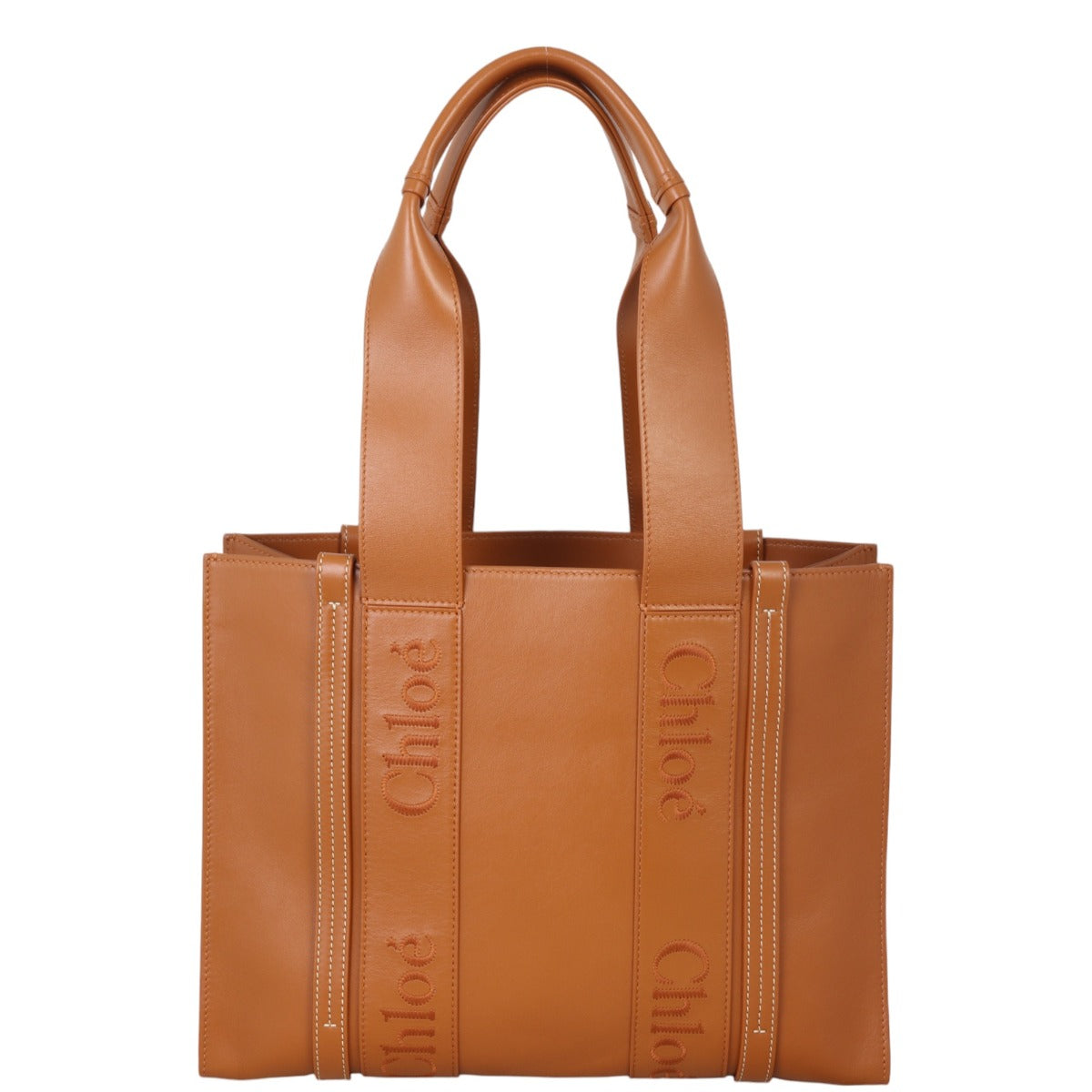 Chloe Woody Leather Tote Bag Medium