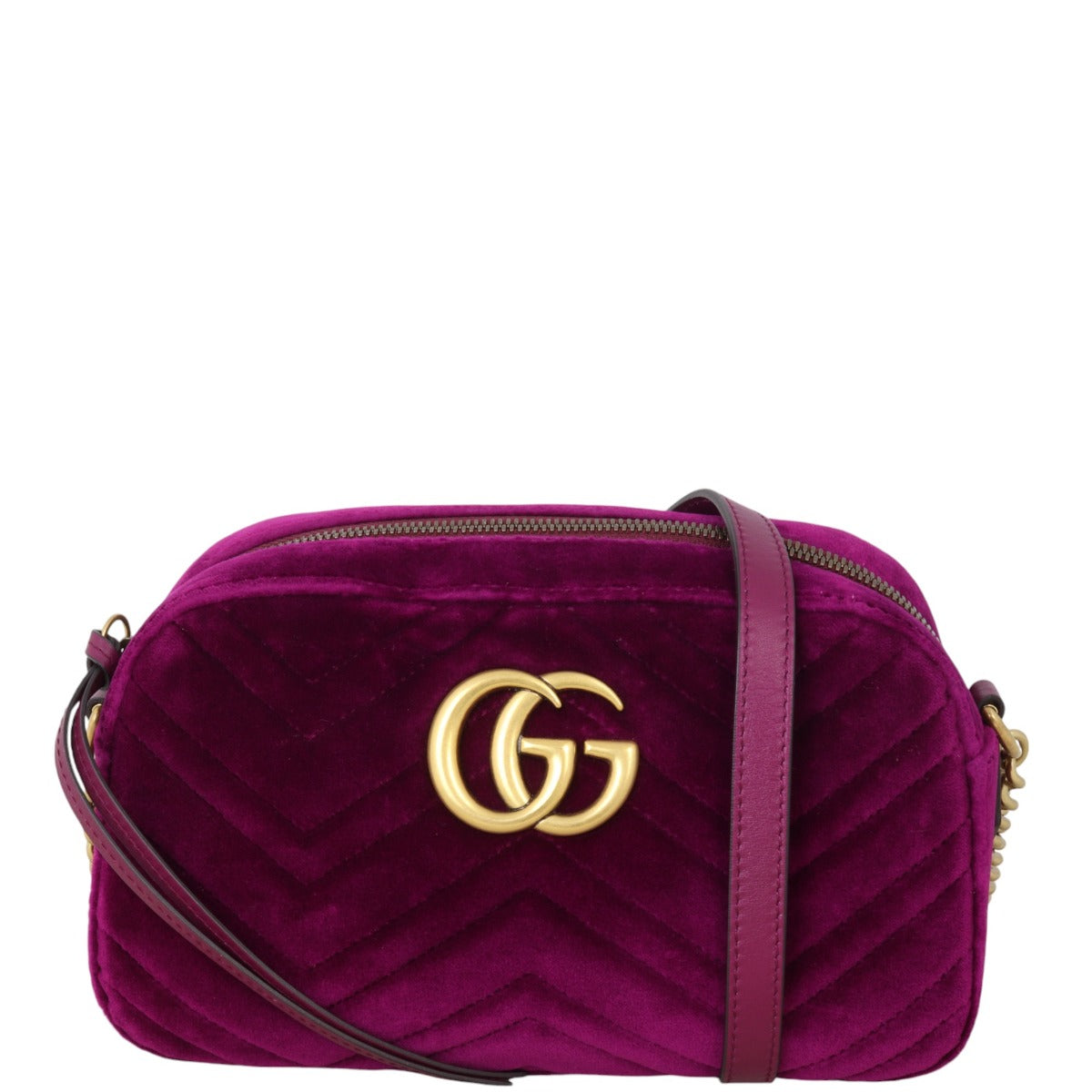 Gucci GG Marmont Velvet Small Camera Bag