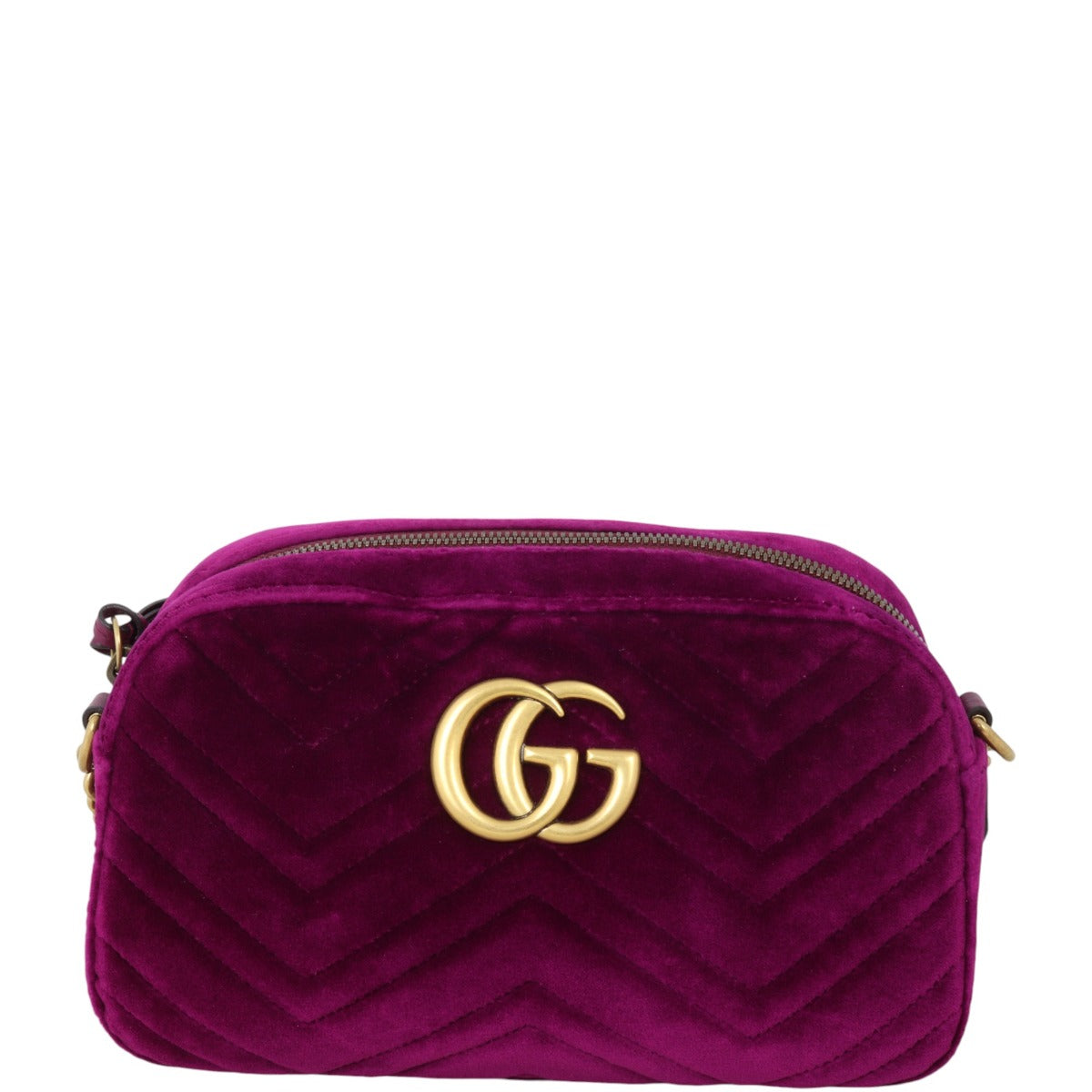 Gucci GG Marmont Velvet Small Camera Bag