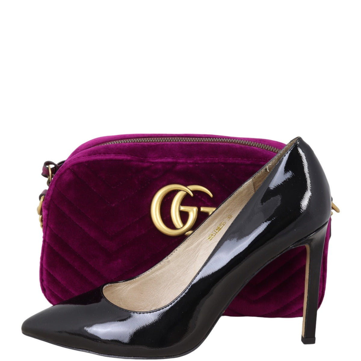 Gucci GG Marmont Velvet Small Camera Bag