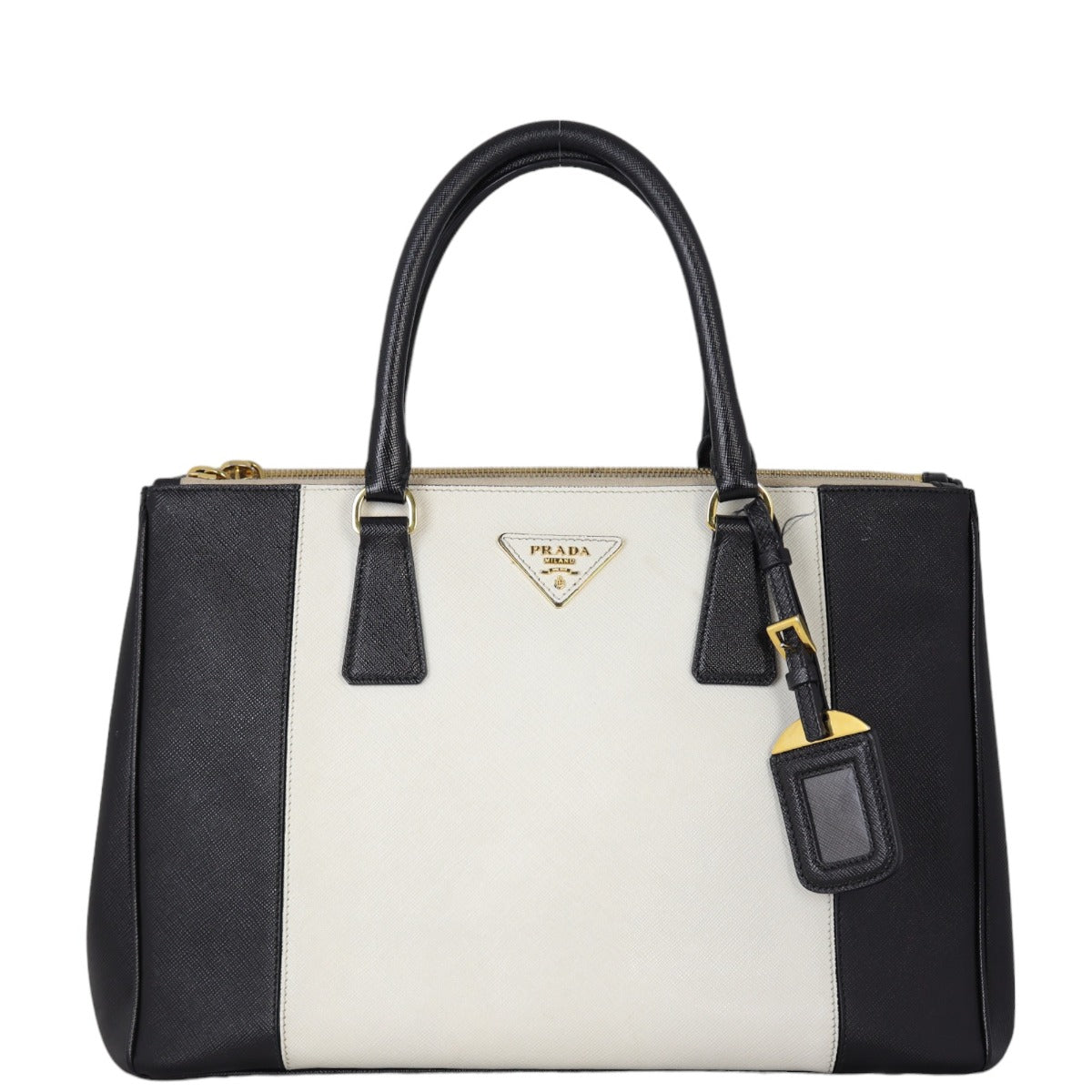 Prada Saffiano Lux Galleria Double Zip Tote Medium