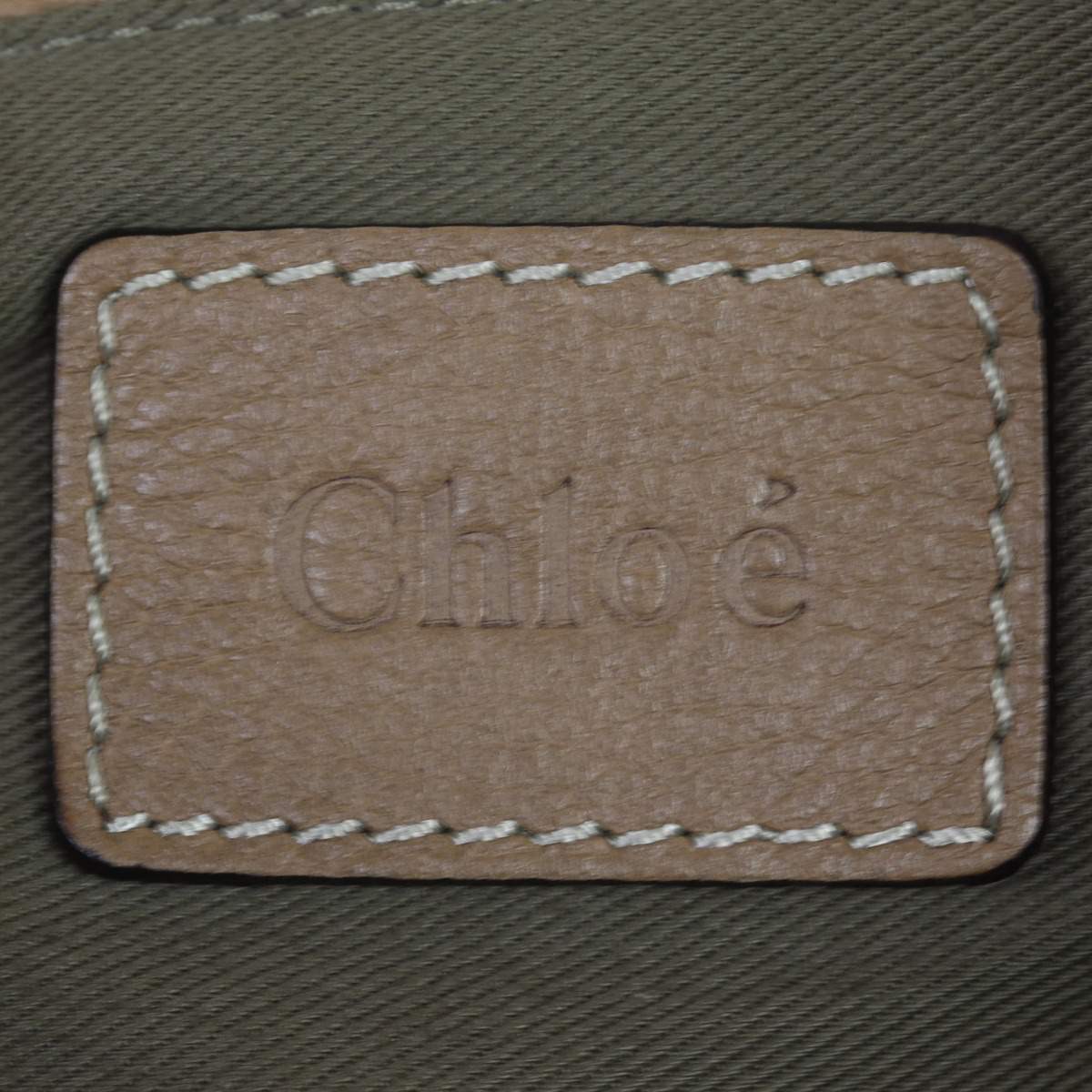 Chloe Marcie Medium Satchel Interior Stamp