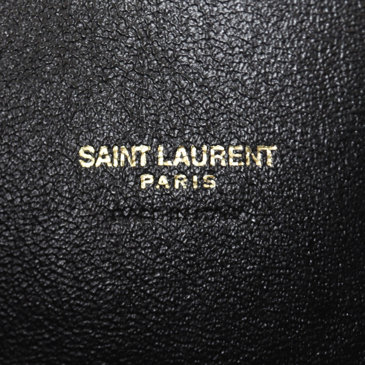Saint Laurent All Over Bucket Bag Monogram Interior Stamp