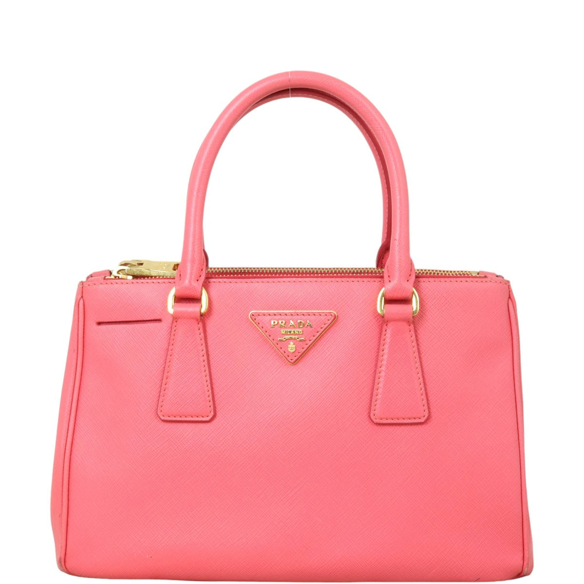 Prada Saffiano Lux Galleria Double Zip Tote Mini