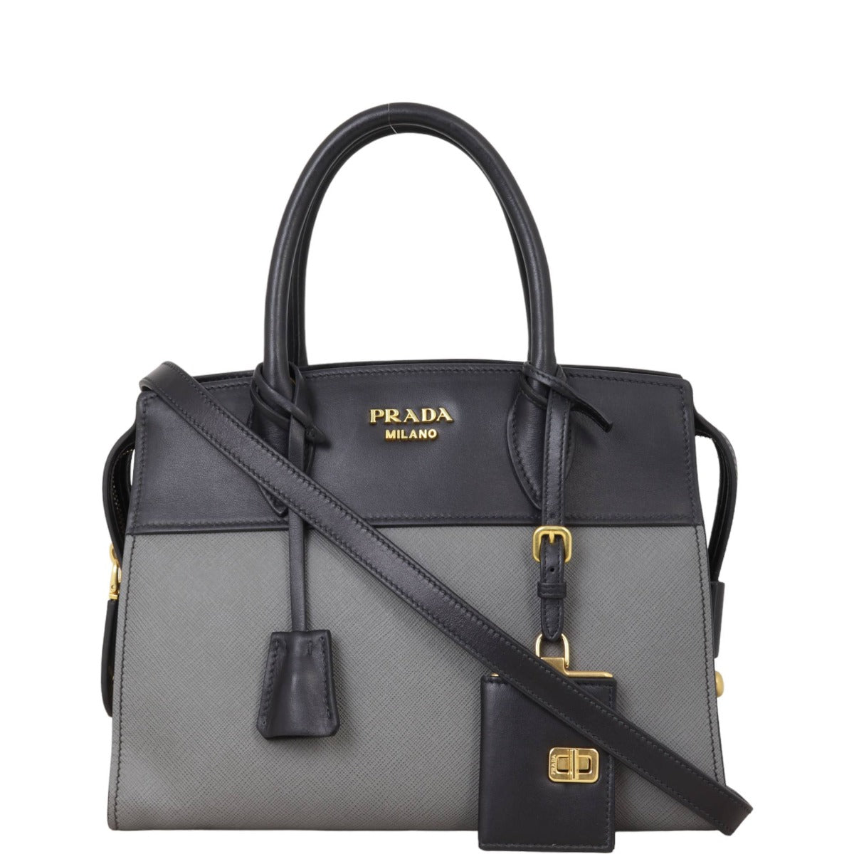 Prada Saffiano City Calf Esplanade Small