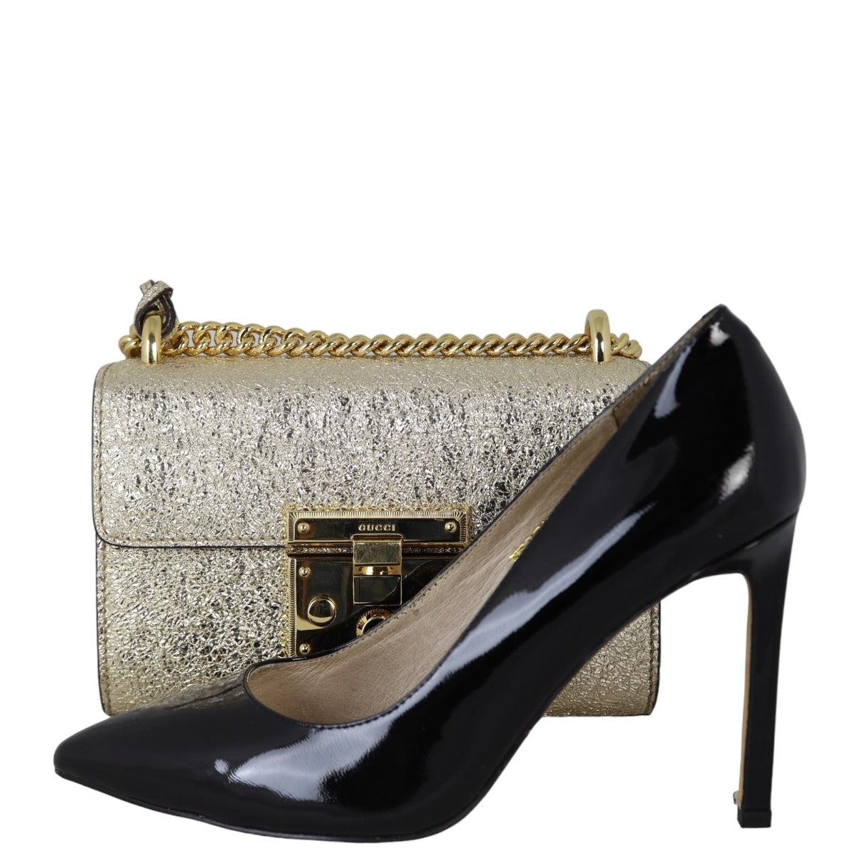 Gucci Padlock Metallic Small Shoulder Bag