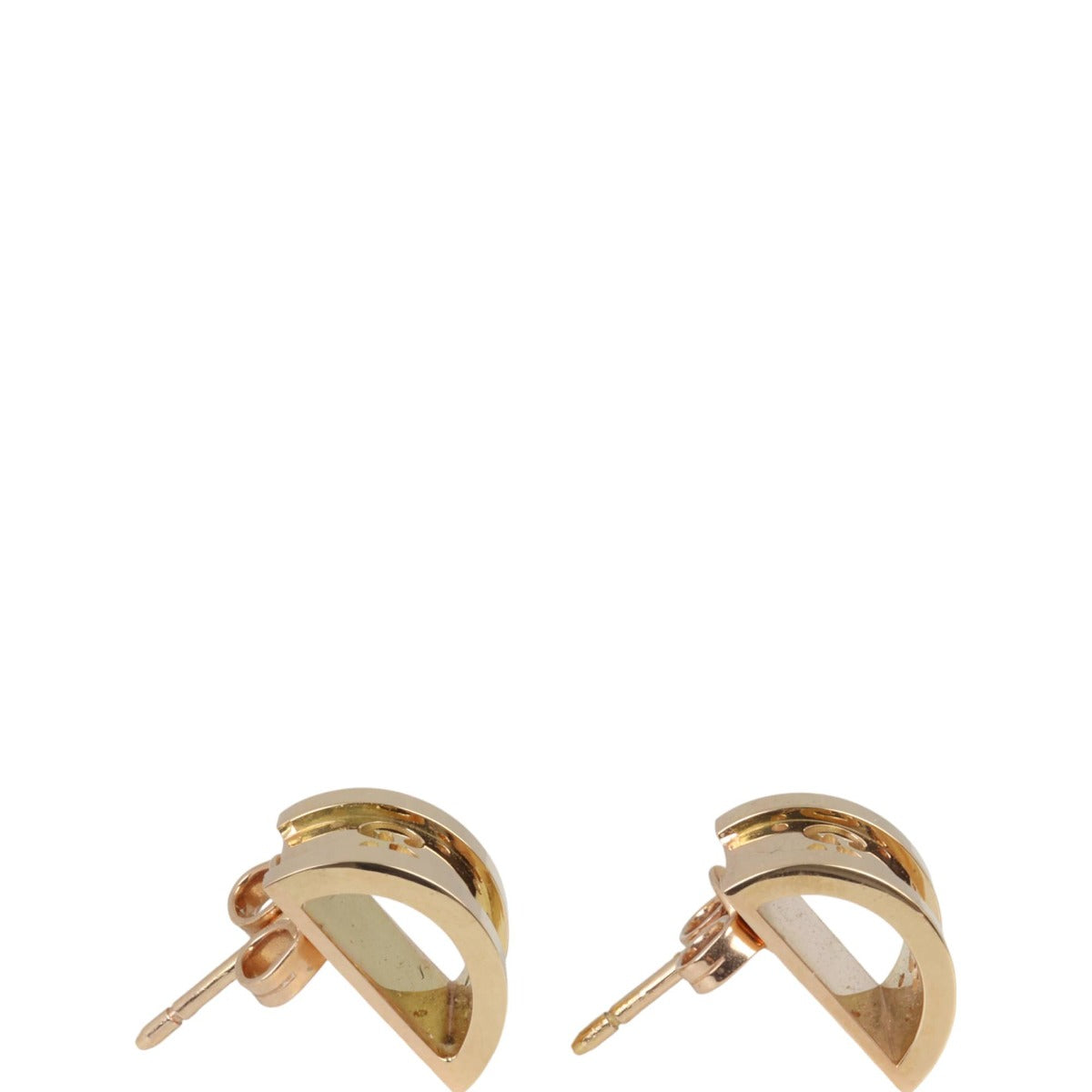 Gucci Icon Twirl 18k Rose Gold Stud Earrings