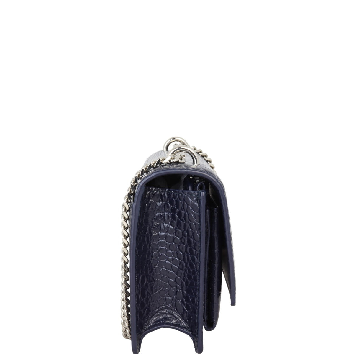 Saint Laurent Sunset Mini Croc-Embossed