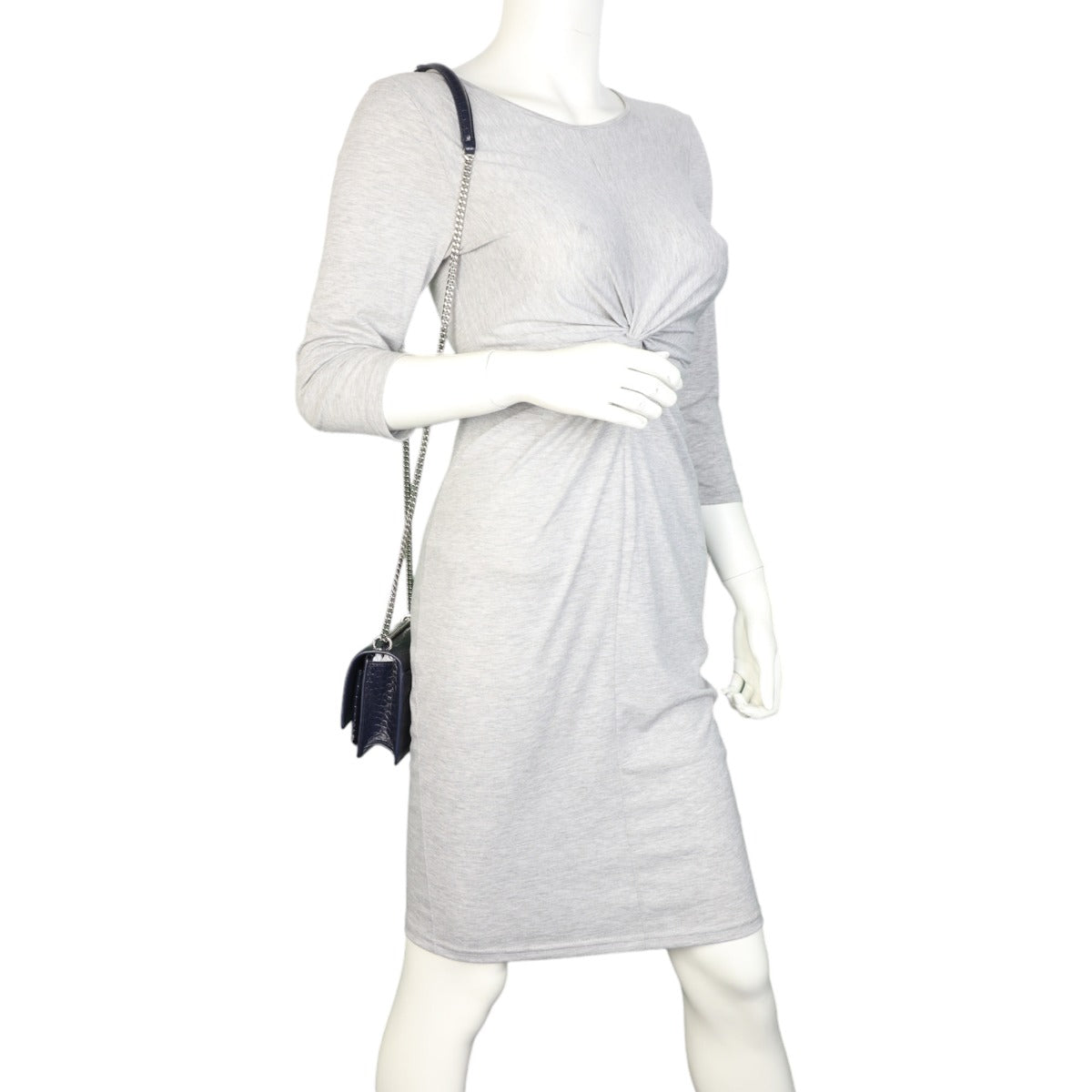 Saint Laurent Sunset Mini Croc-Embossed