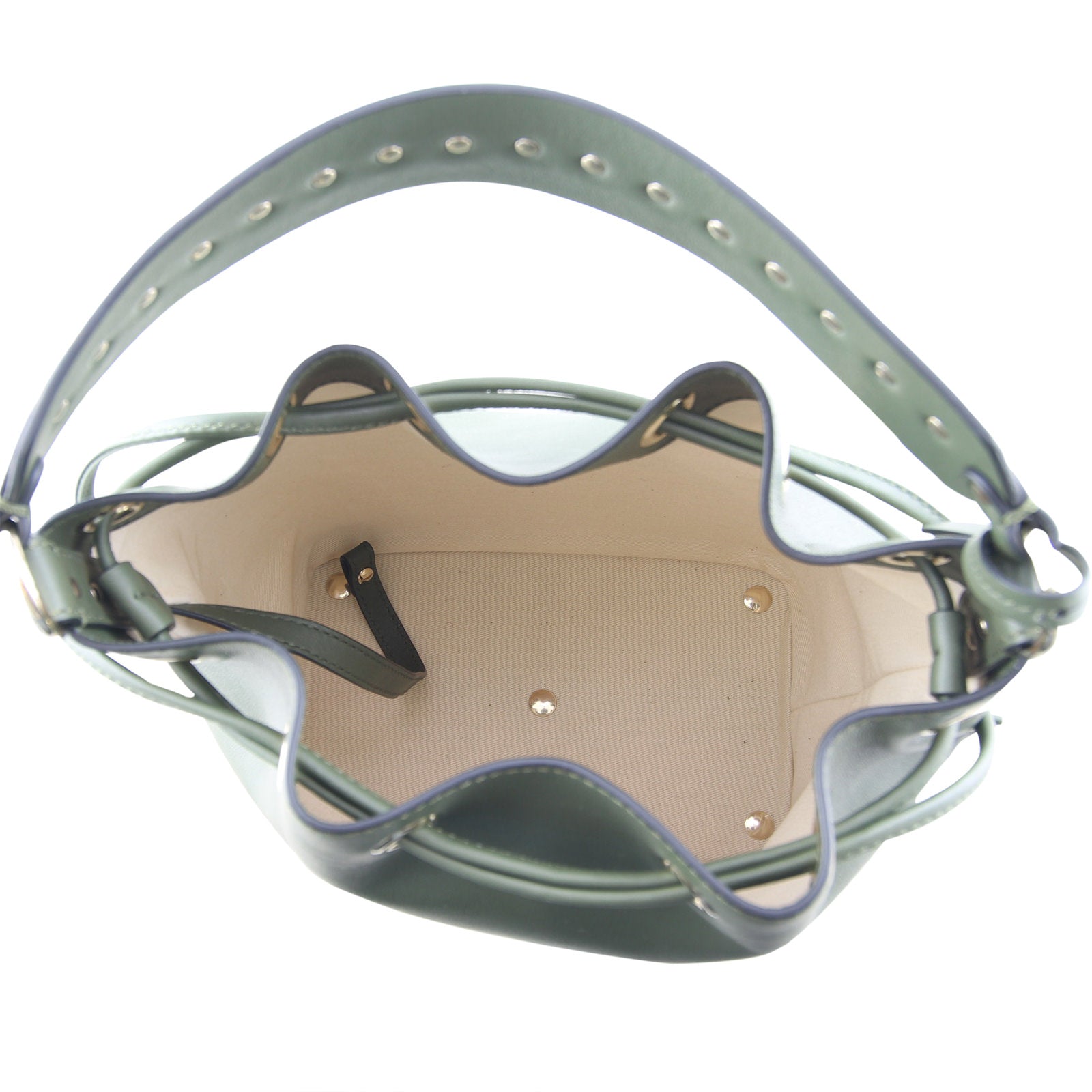 Valentino Rockstud Bucket Bag Small Interior