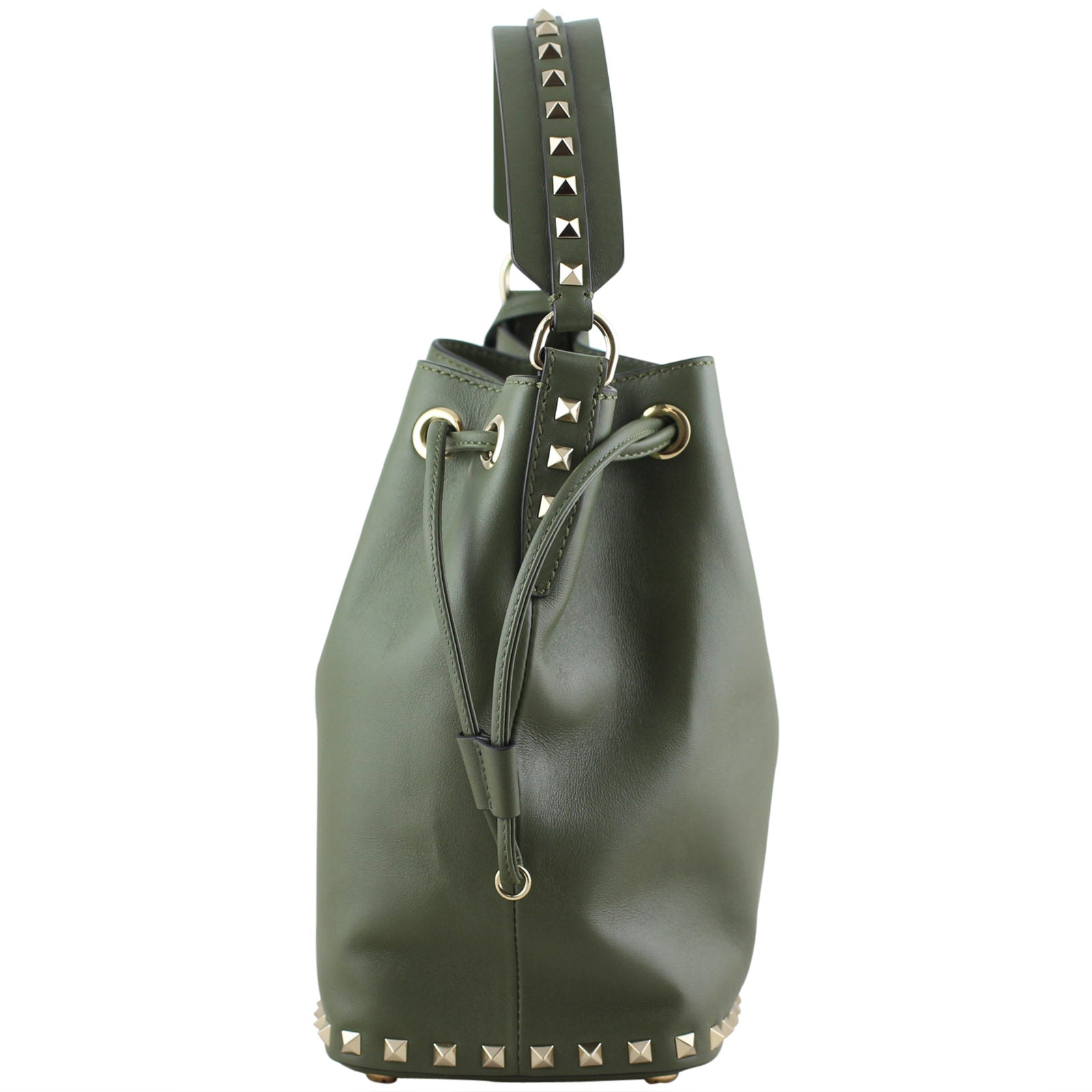 Valentino Rockstud Bucket Bag Small Left