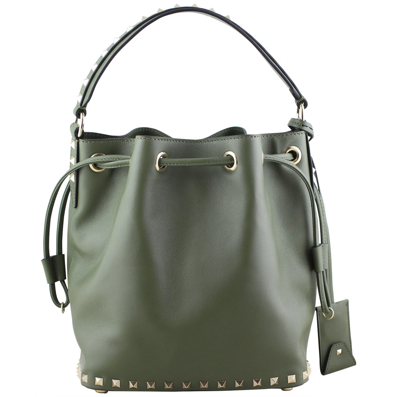 Valentino Rockstud Bucket Bag Small Back